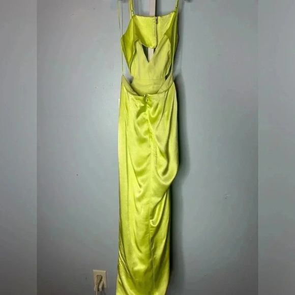 Bardot Lime Green Midi Dress - Picture 5 of 6